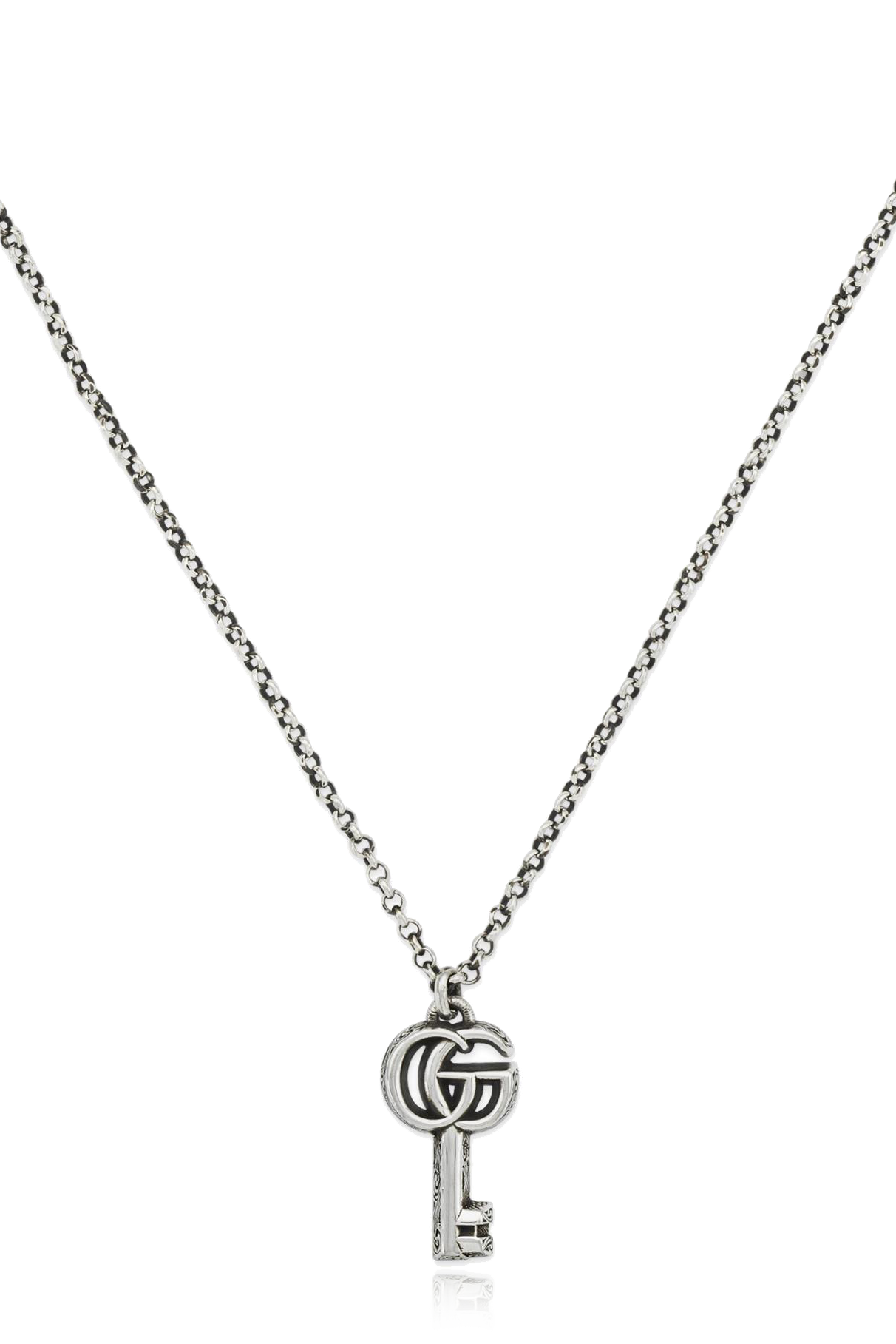 Gucci Gucci Interlocking Sterling Silver Necklace